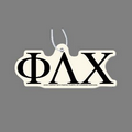 Paper Air Freshener W/ Tab - Greek Letters: Phi Lambda Chi